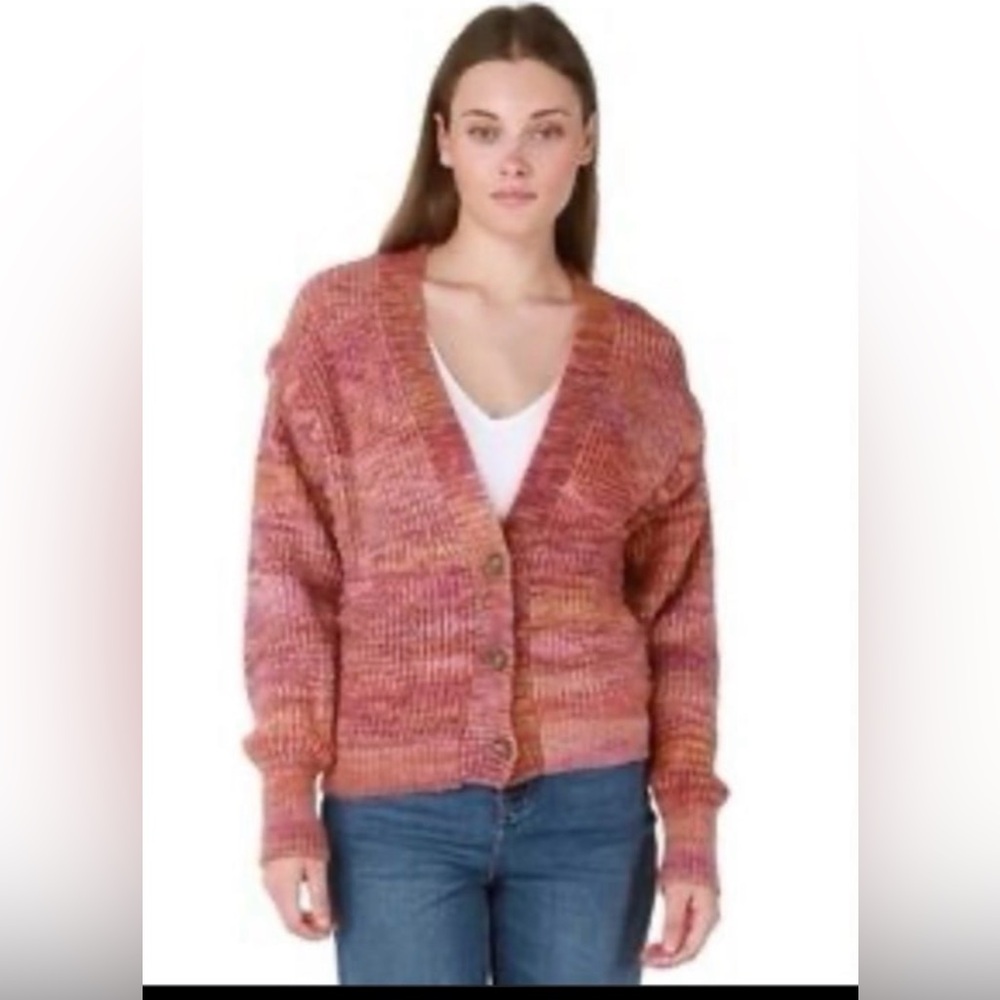 Dex Women’s Space Dye Button Cardigan- size SMALL